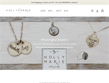 Tablet Screenshot of hollymariejewelry.com